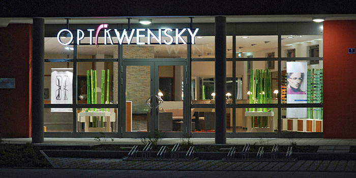 Optik Wensky im Vauhaus – Ladenansicht